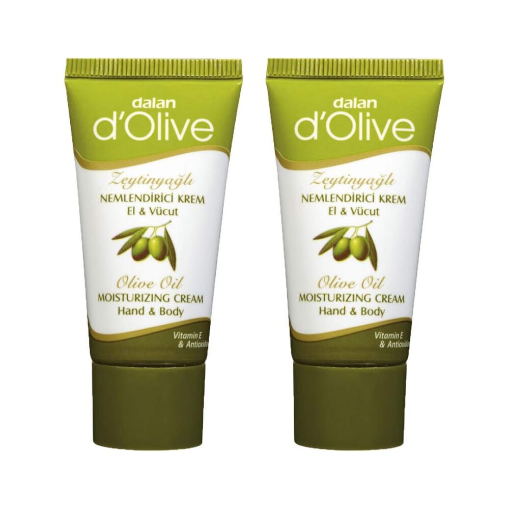 Moisturising Olive Oil Hand & Body Cream 20ml – Pack of 2
