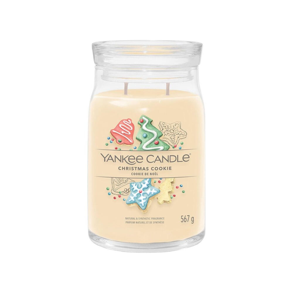 Christmas Cookie Signature Large Jar Candle – Double Wick Soy Wax Candle