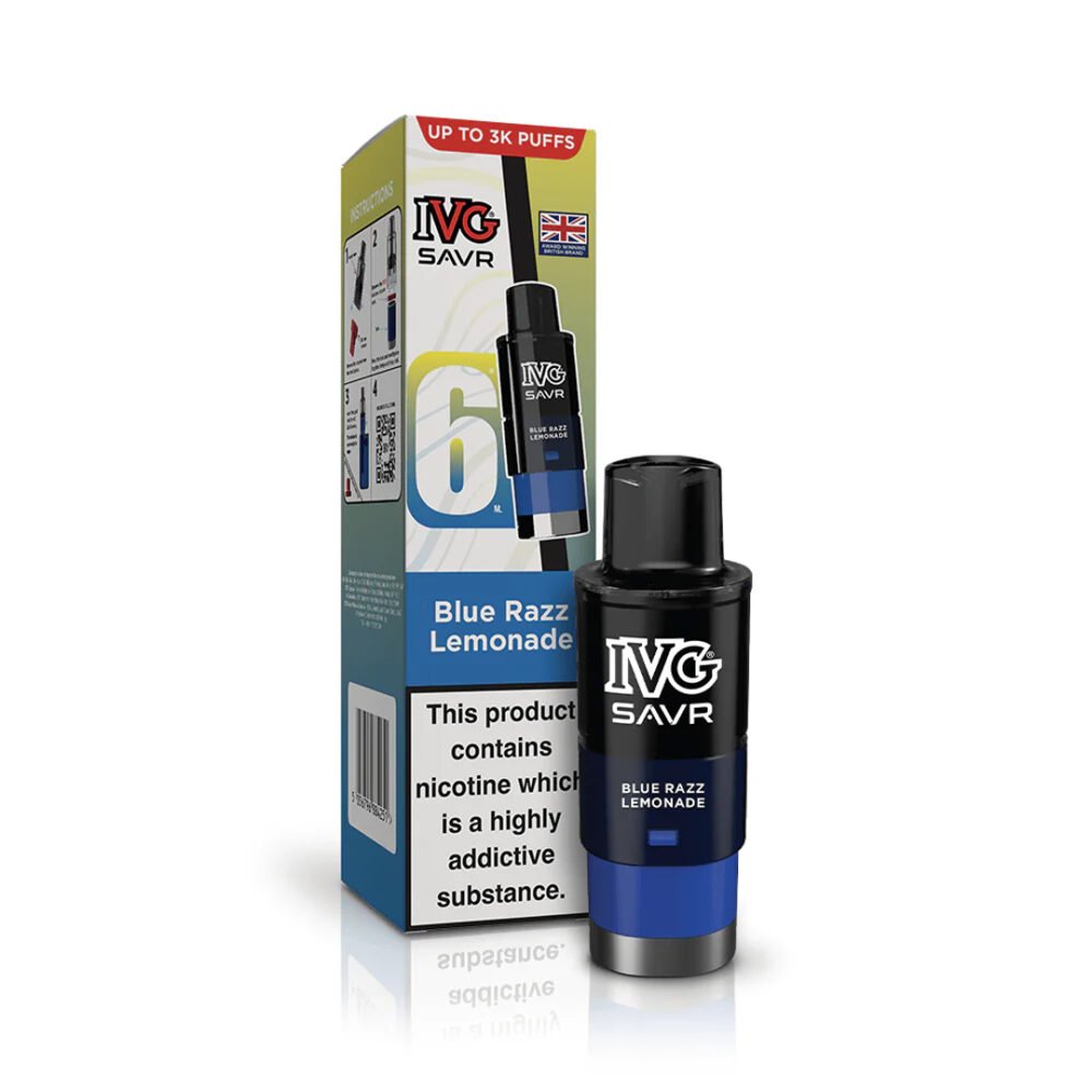 IVG SAVR Blue Razz Lemonade Refill Pod