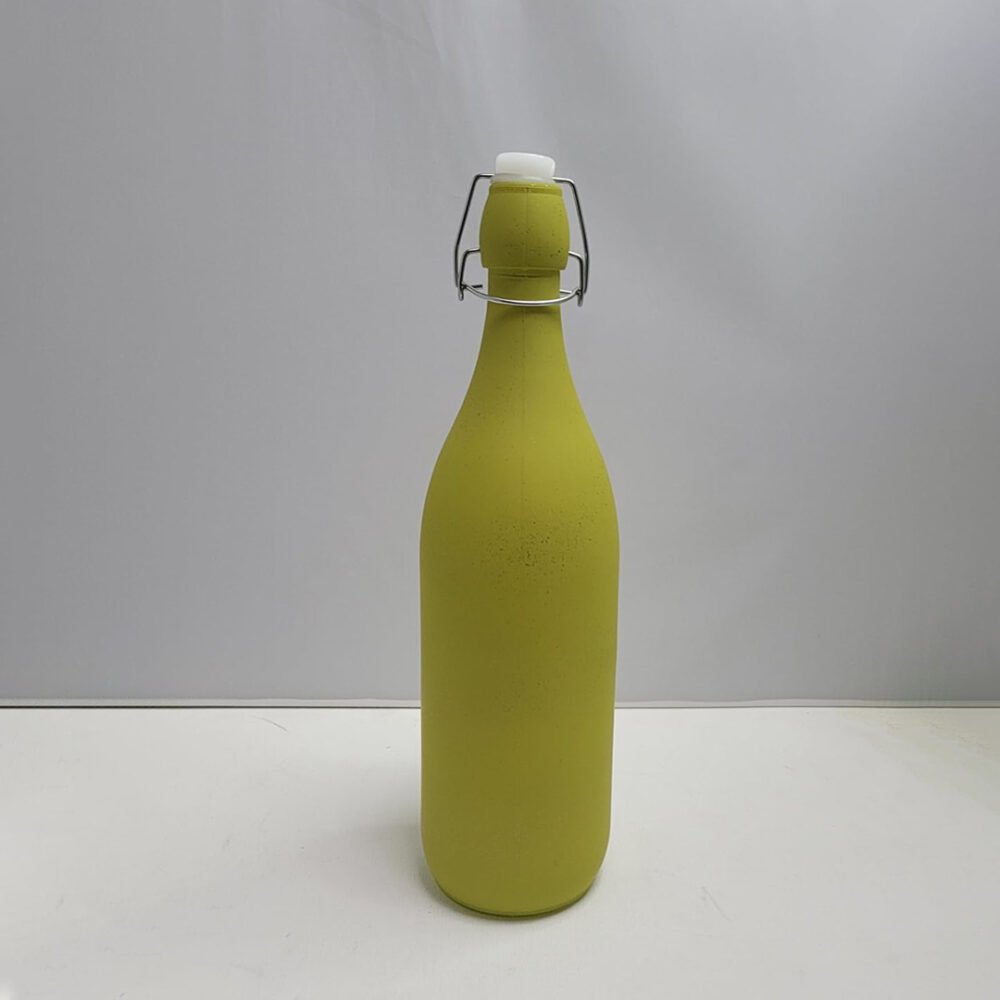 Vintage Style Glass Bottles 1 Litre Swing Top – Lime Shimmer