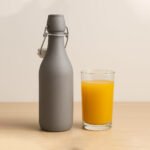 Vintage Style Glass Bottles 1 Litre Swing Top – Grey Shimmer