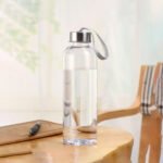 Glass Water Bottles 500ml with Leak Proof Lids – 6 Pack