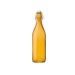 Vintage Style Glass Bottles 1 Litre Swing Top Bottles – Yellow - Image 3