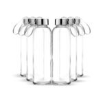 Glass Water Bottles 500ml with Leak Proof Lids – 6 Pack - Image 4