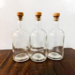 750ml Decanter Glass Bottle with Cork Stopper & Wooden Lid - Image 5