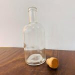 750ml Decanter Glass Bottle with Cork Stopper & Wooden Lid - Image 4