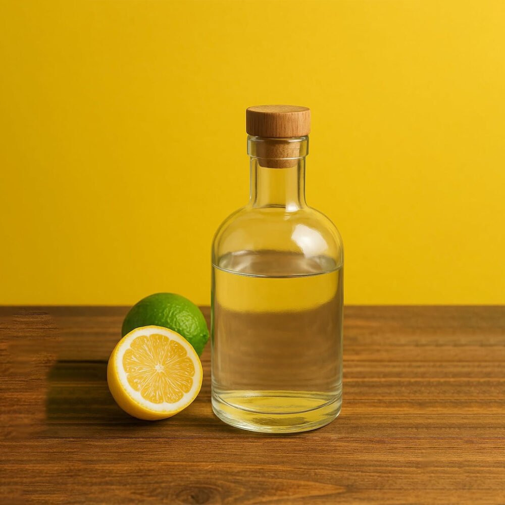 750ml Decanter Glass Bottle with Cork Stopper & Wooden Lid